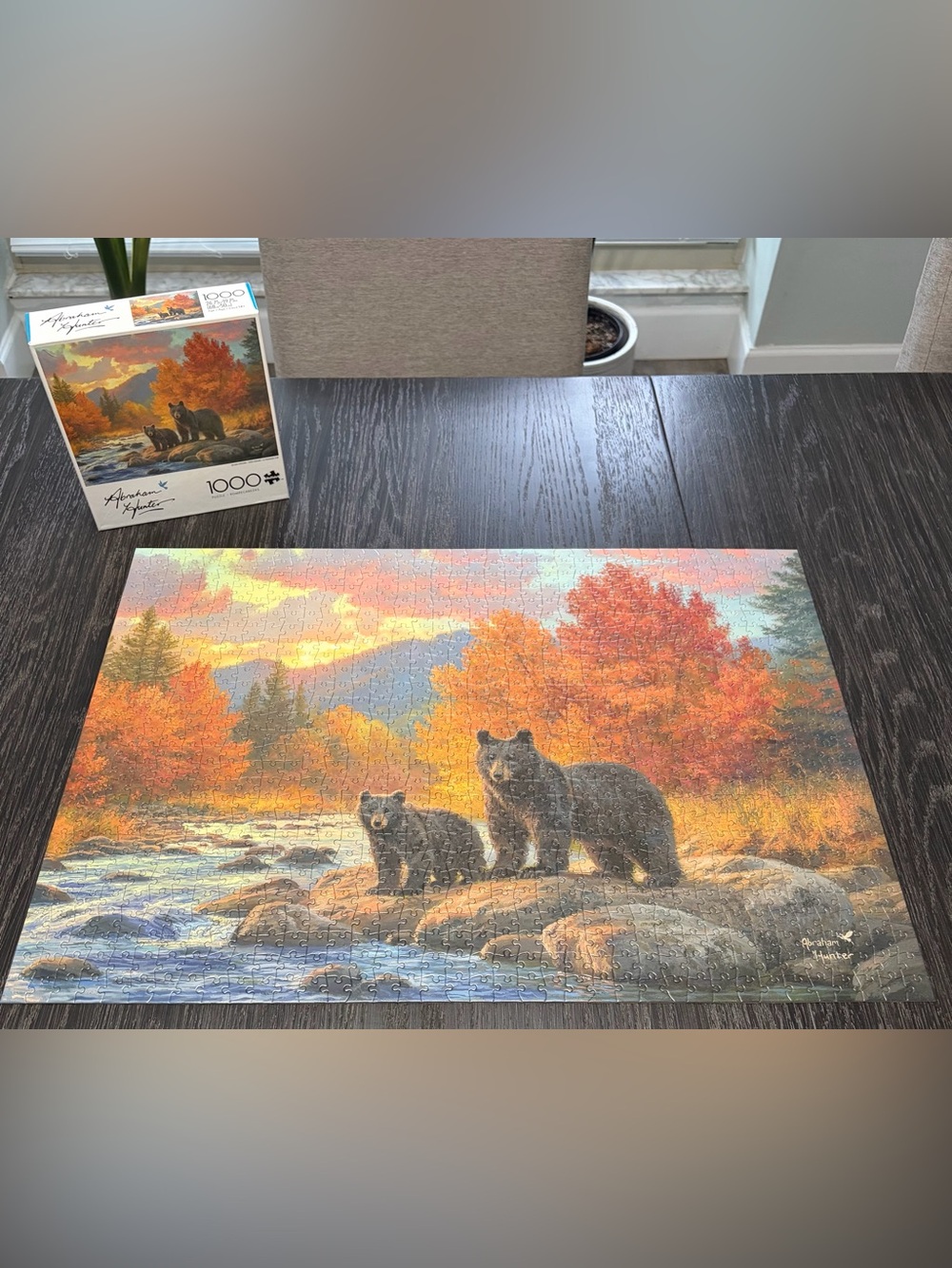 1000-Piece Scenic Bears Jigsaw Puzzle - Autumn Colors